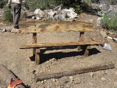 The completed bench
