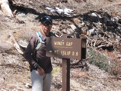 At Windy Gap Saddle!