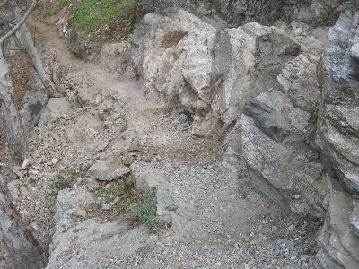 The ledge after volunteers