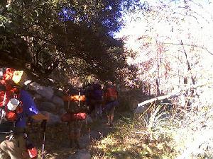 Boy Scouts go through