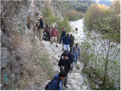 Volunteers at work