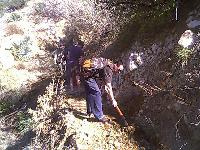 Rework trail on the way down