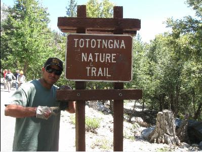 Tototngna trailhead sign is in good shape