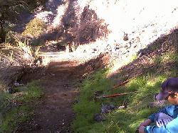 Rock slide gets removed