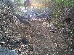 Rock slide removed