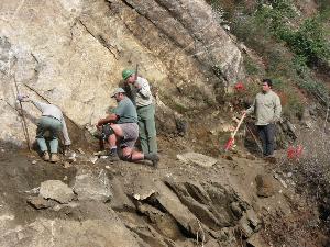 Building a rock walkway