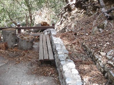 Clogged drainage culvert