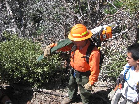 Johnthan decked out in the proper safety equipment