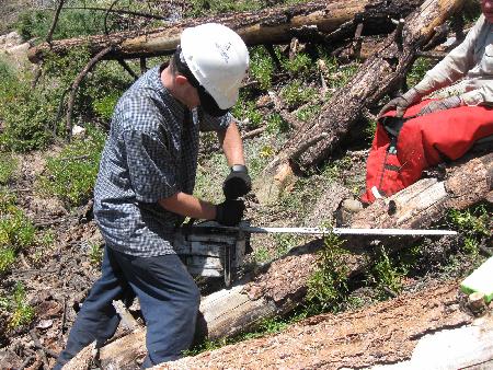 Field chainsaw repair and maintenance
