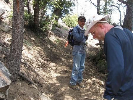 Extensive trail repair along a number of trail sections